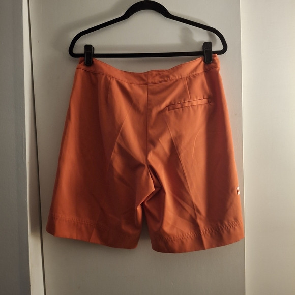 Izod Women's Vibrant Orange Athletic Shorts - Picture 2 of 9